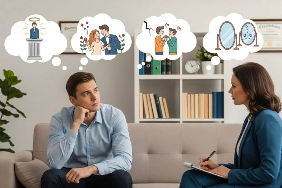 Persona tratando la idealizacion