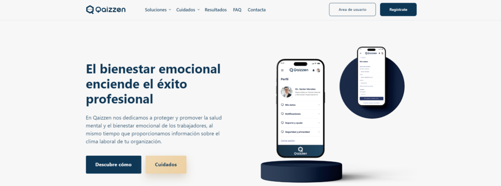 Qaizzen startup del cuidado de la salud mental en el entorno laboral